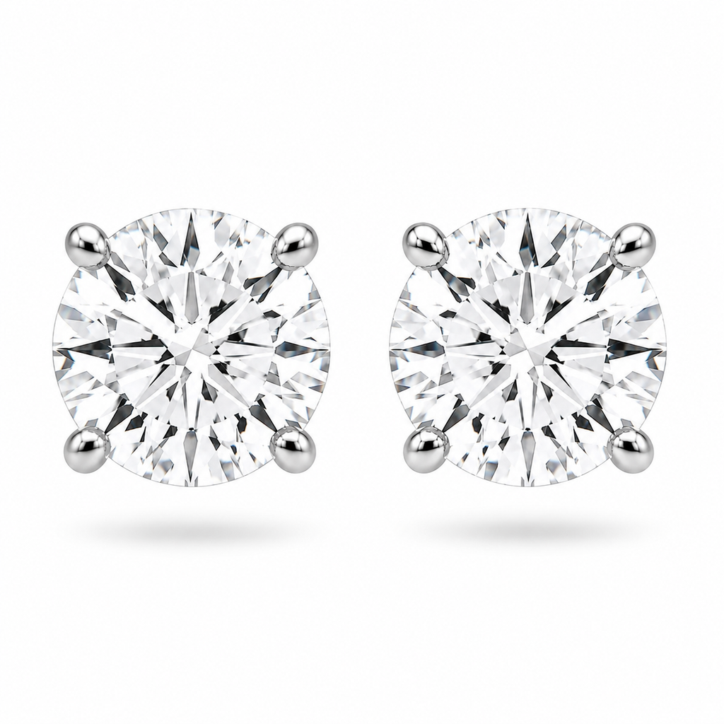 Brilliant Diamond Stud Earrings