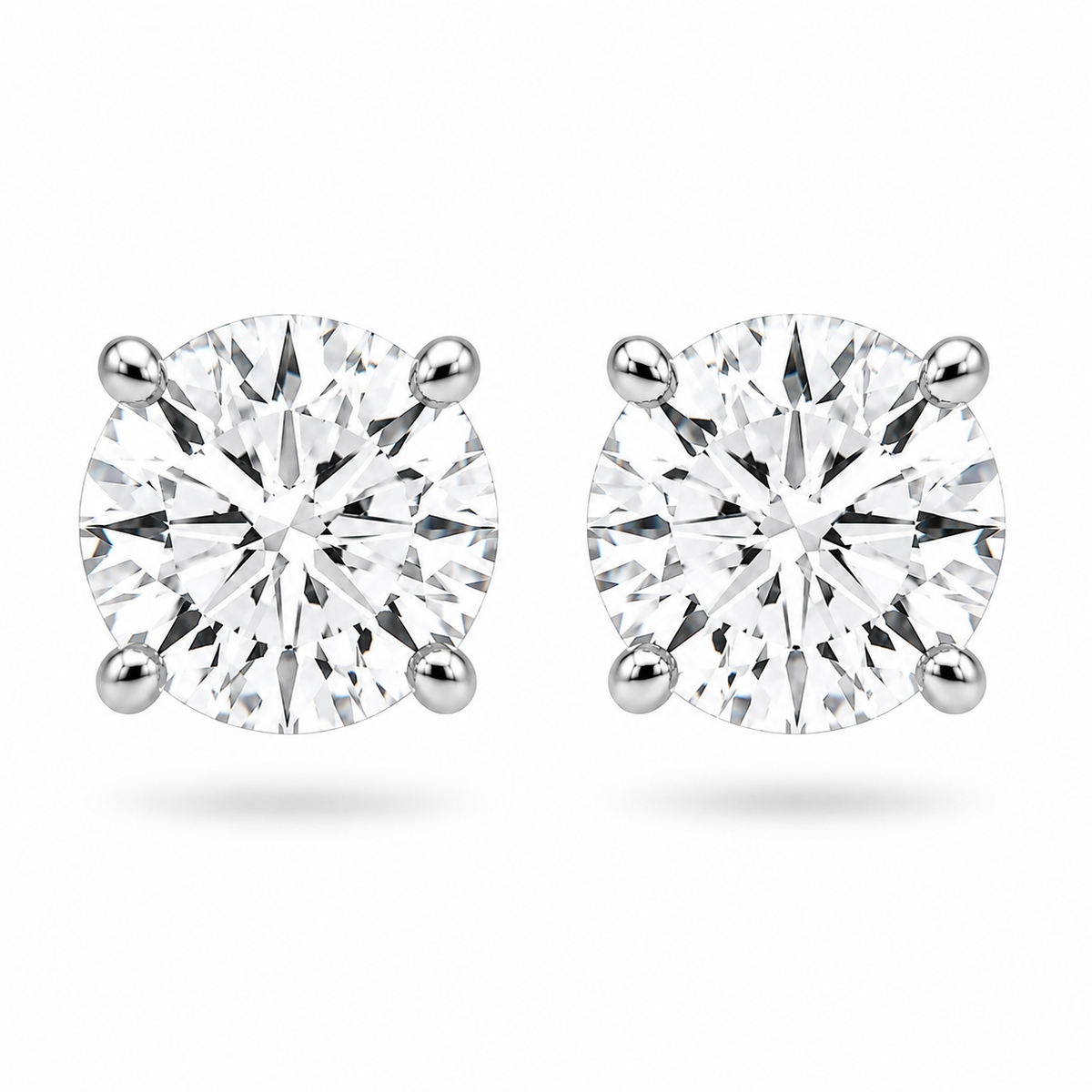 Brilliant Diamond Stud Earrings