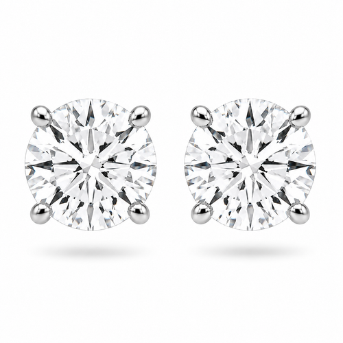 Brilliant Diamond Stud Earrings
