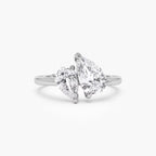 Double Twin Pear Ring