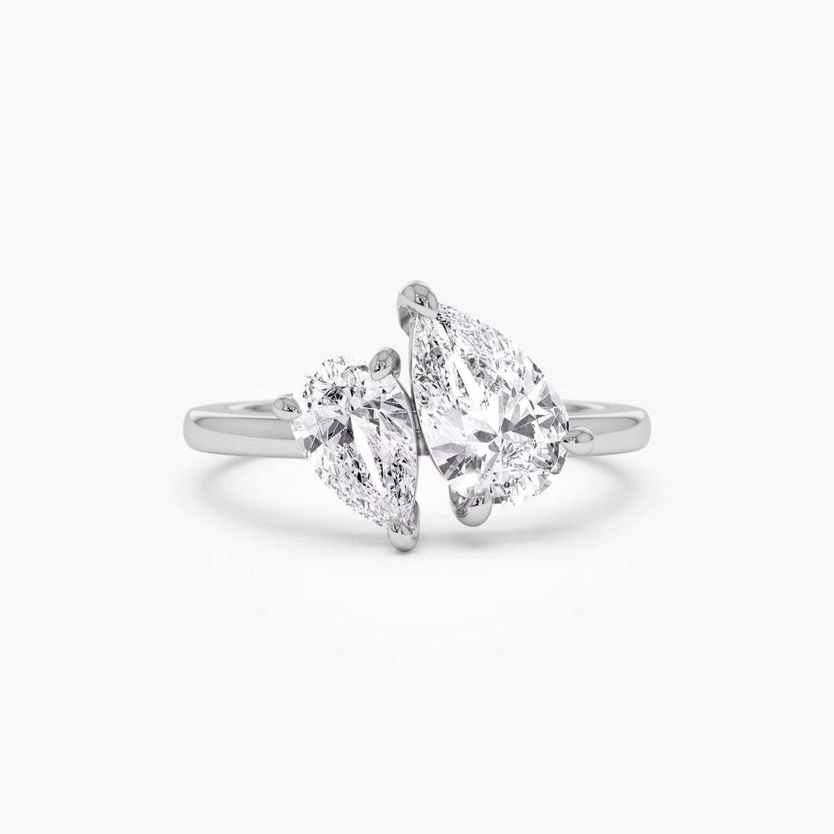 Double Twin Pear Ring