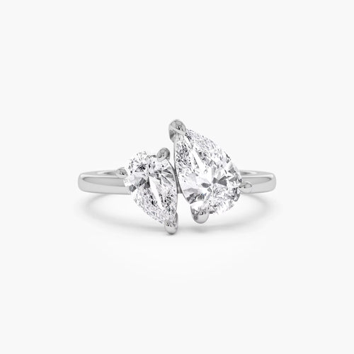 Double Twin Pear Ring