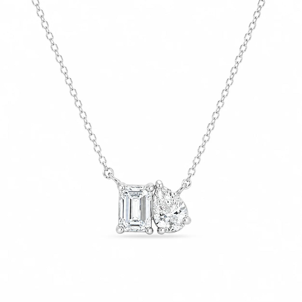 Toi et Moi Pear Necklace