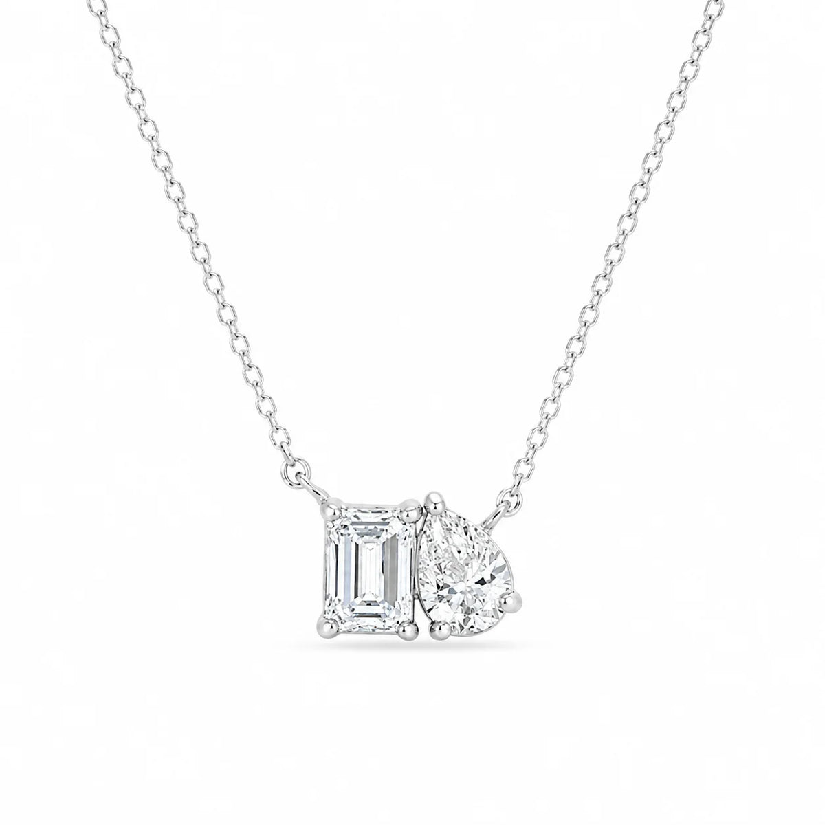 Toi et Moi Pear Necklace