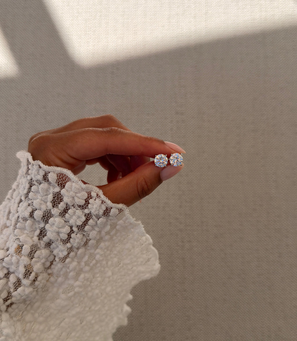 Brilliant Diamond Stud Earrings