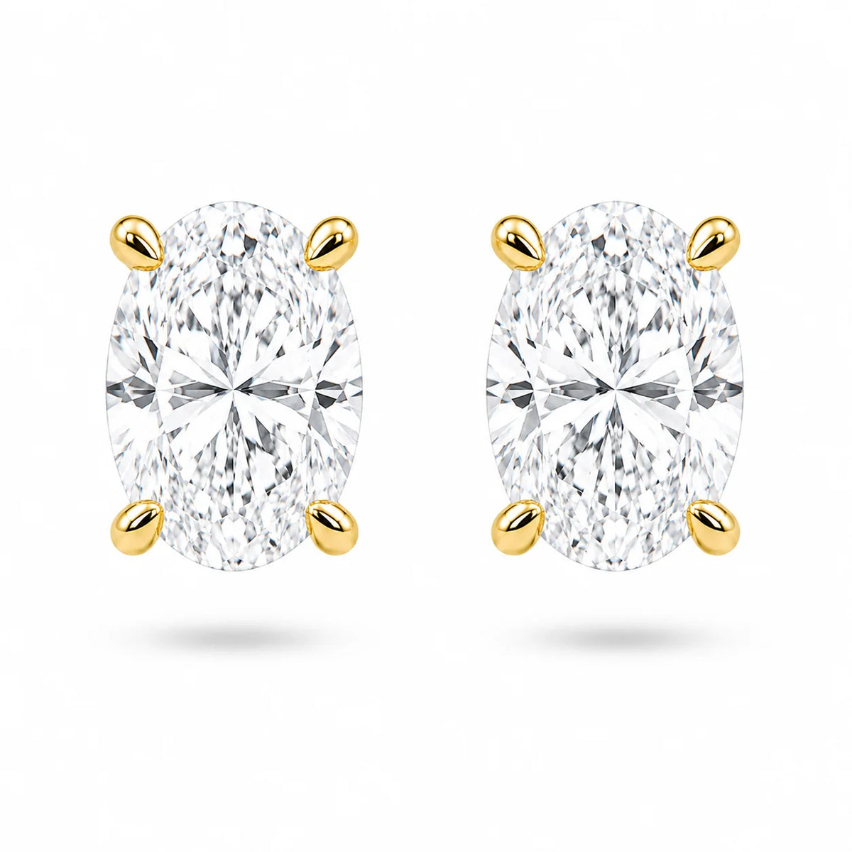 Oval Stud Earrings