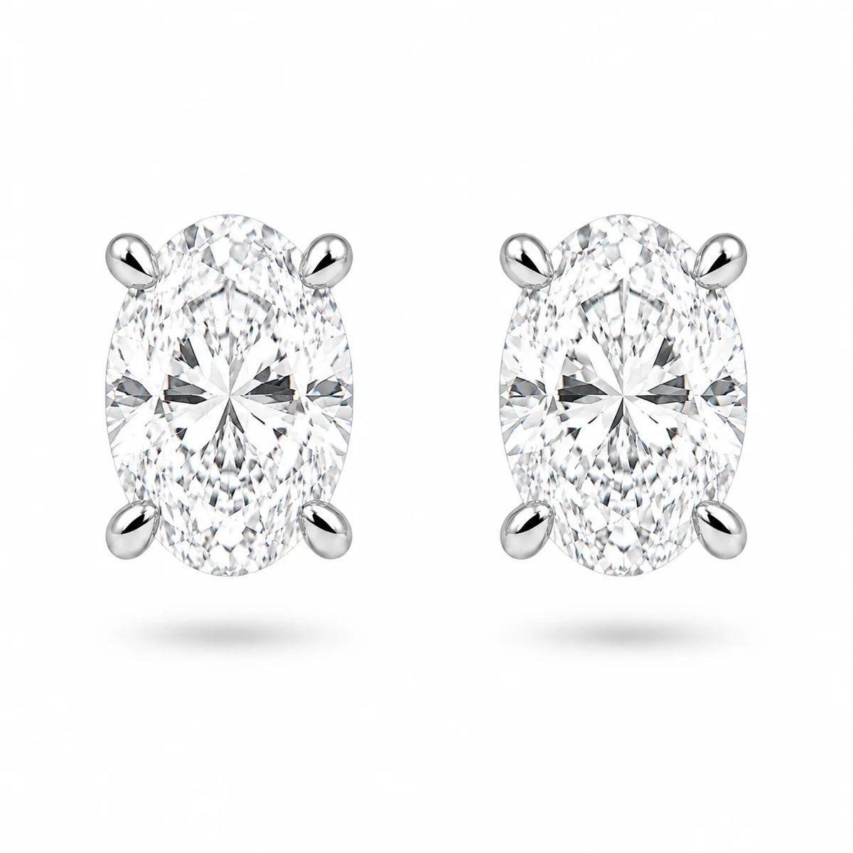 Oval Stud Earrings