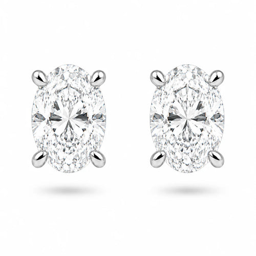 Oval Stud Earrings