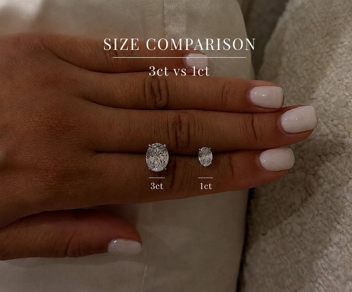 Oval Stud Earrings