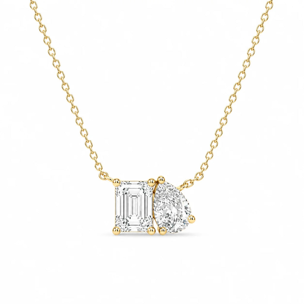 Toi et Moi Pear Necklace